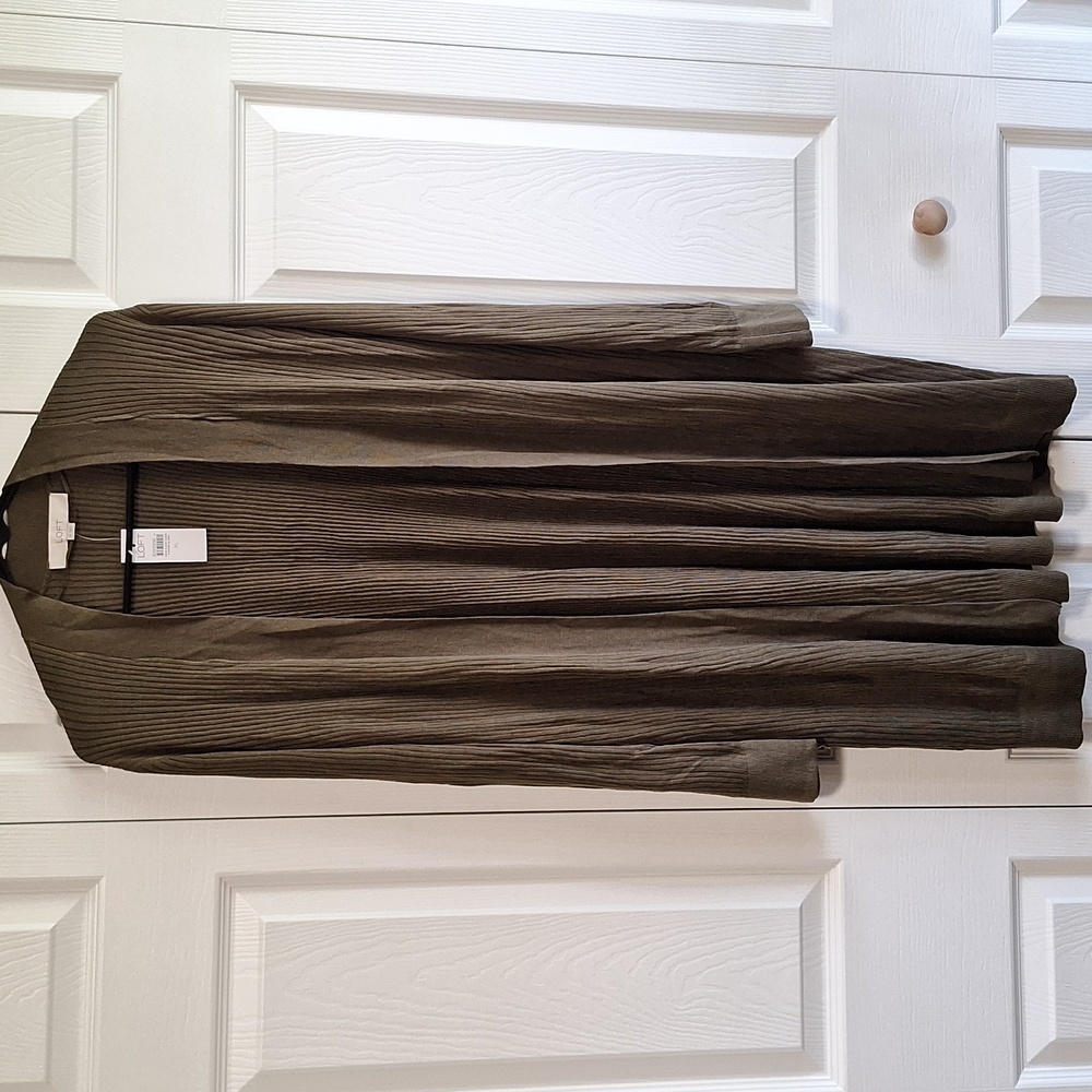 NWT Green LOFT lightweight cardigan XL
